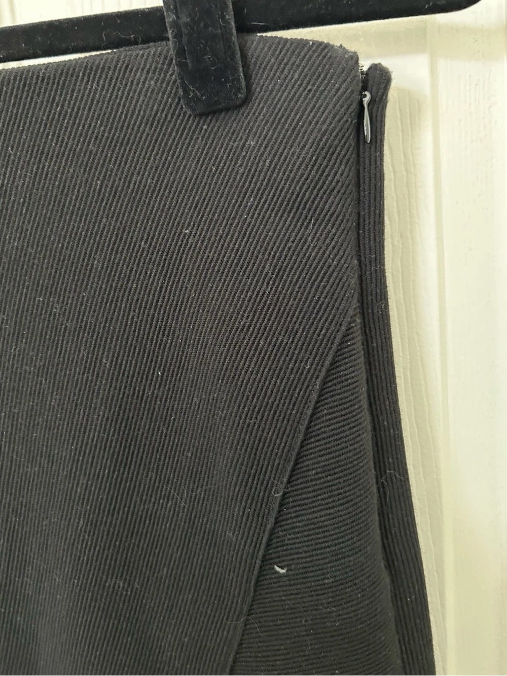 LOFT Black Asymmetric Mini Skirt - Picture 2 of 5